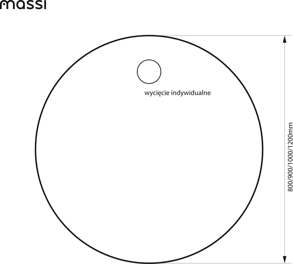 Lustro okrągłe bez podświetlenia z miejscem na kinkiet MOON  | Różne rozmiary | Różne kolory : Kolor tafli szkła - Srebrny, Średnica - 120 cm