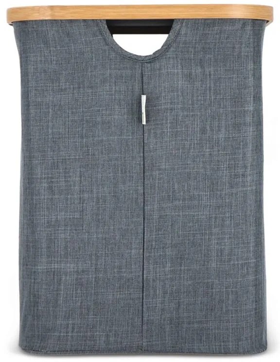 Kosz na pranie NOLVIO 50 L, niebieskoszary