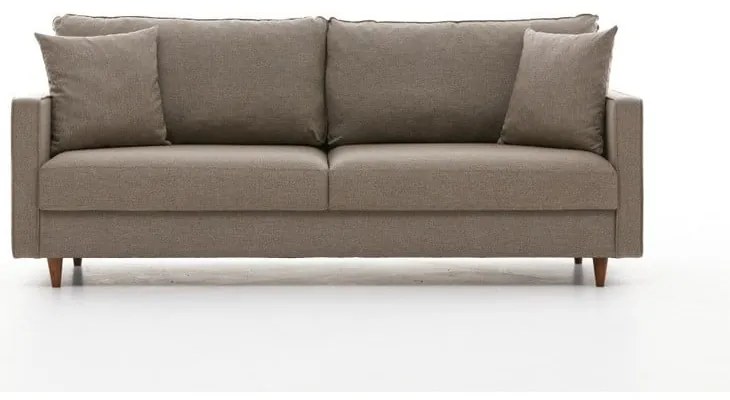 Jasnobrązowa rozkładana sofa 210 cm Eva – Balcab Home