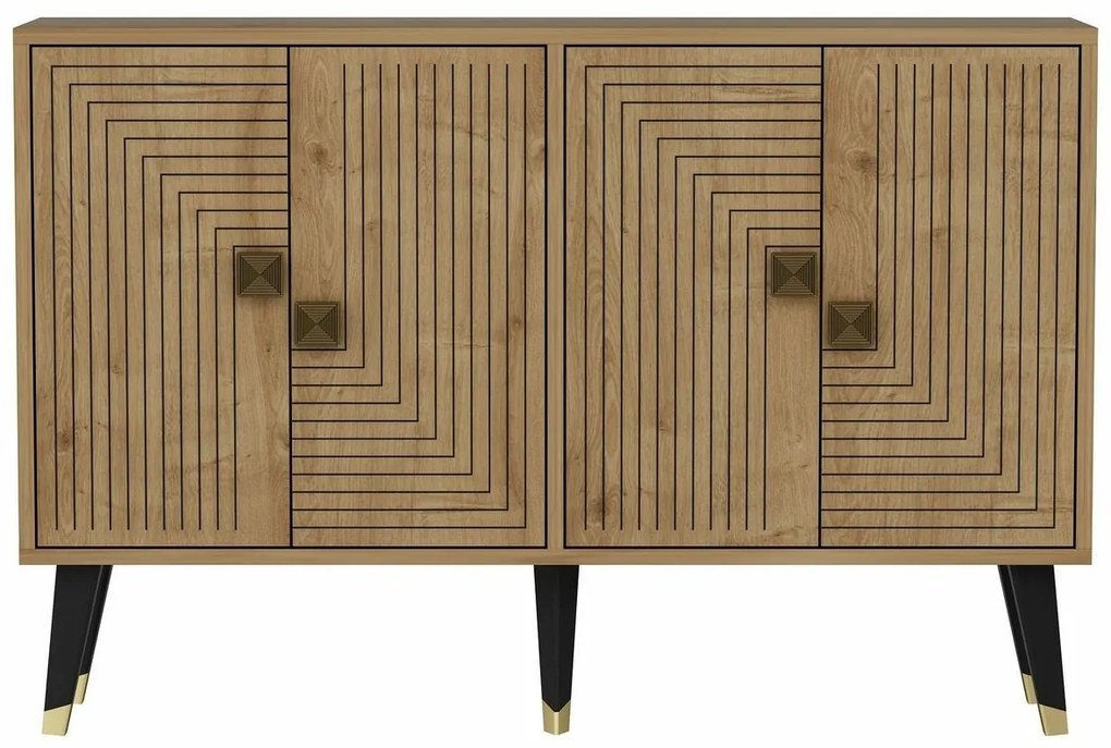 Szafka Ahart Sapphire Oak and Gold