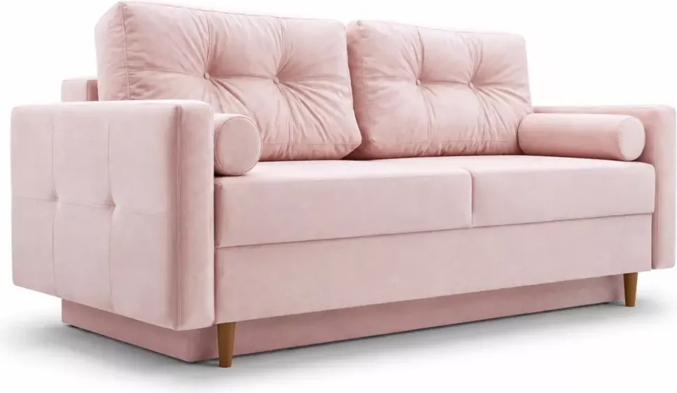 Kanapa 3-osobowa Laveris z funkcją spania 153x189 cm i pojemnikiem na pościel – różne kolory