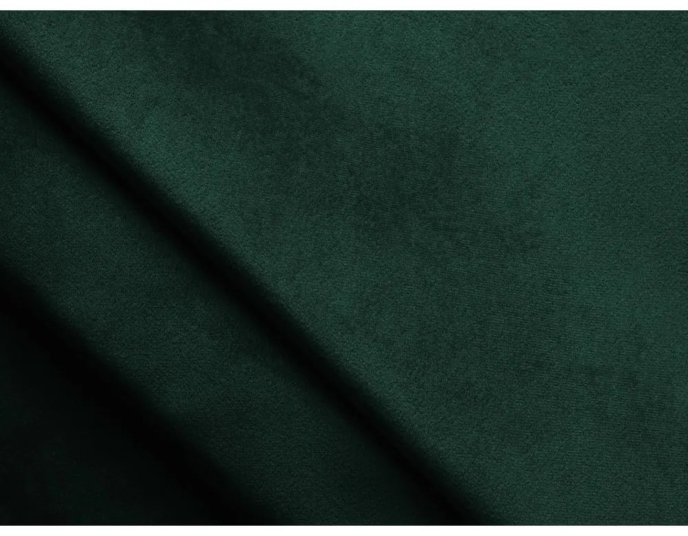 Ciemnozielone łóżko kontynentalne ze schowkiem 140x200 cm Mikana – Makamii