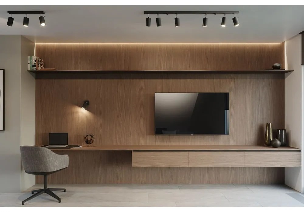 Czarna metalowa lampa punktowa ø 6 cm Etna – Sollux