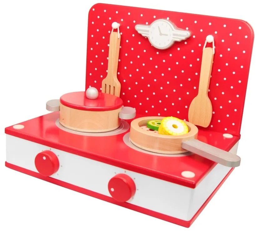 Classic world drewniana kuchnia 2w1 grill + kuchenka dla dzieci 22el.