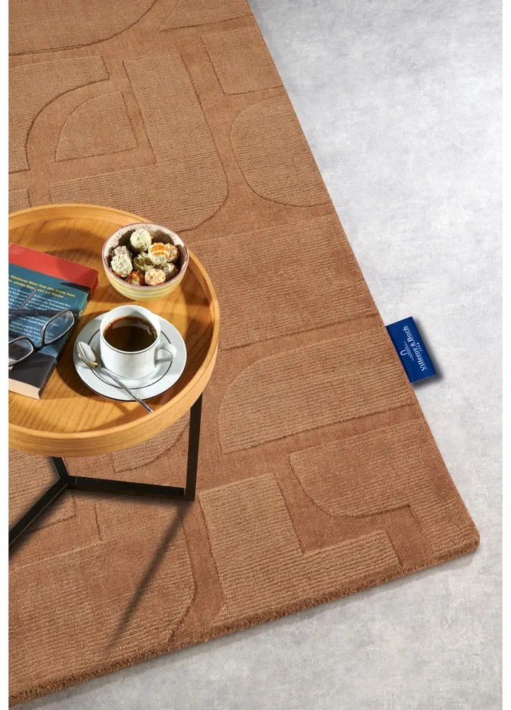 Brązowy wełniany dywan tkany ręcznie 160x230 cm Alexis – Villeroy&amp;Boch