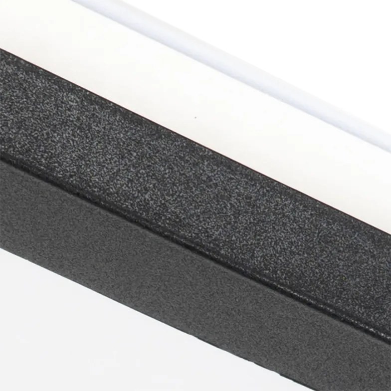 Plafon czarny 30 cm z LED 3-stopniowy ściemniacz IP44 - Steve