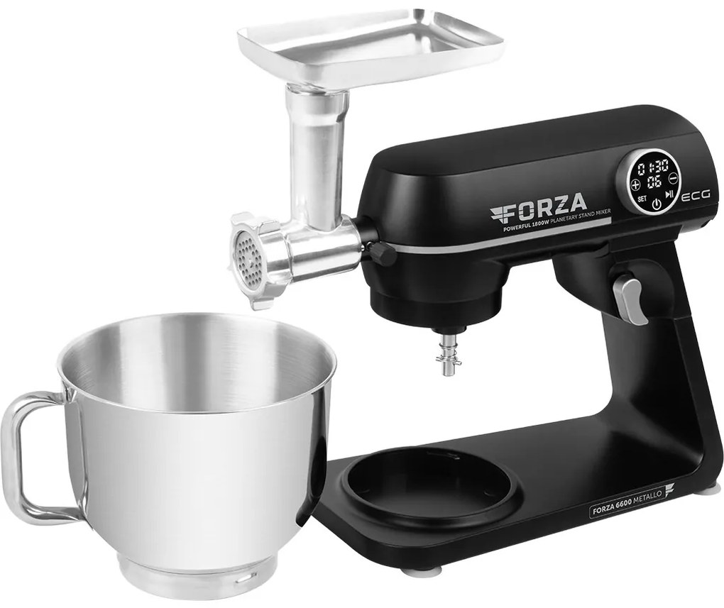 ECG Forza 6600 robot kuchenny Metallo Nero