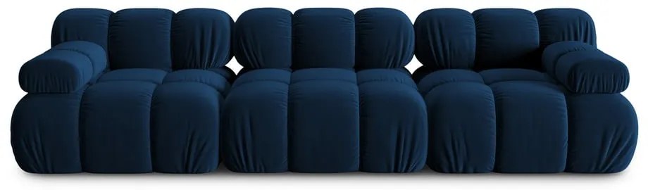 Niebieska aksamitna sofa 282 cm Bellis – Micadoni Home