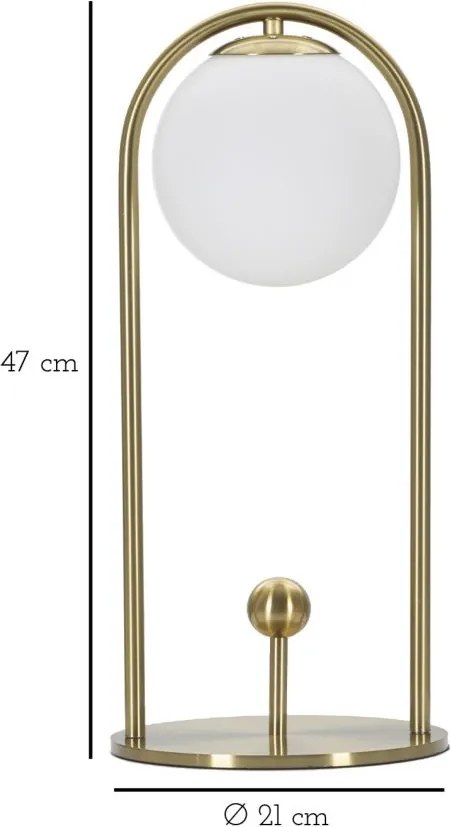 Lampa stołowa GLAMY ARC, 47 cm