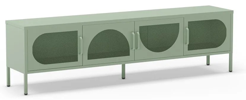 Miętowa szafka pod TV 180x50 cm Tayra – Marckeric