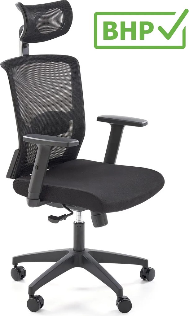 Ergonomiczny fotel biurowy Mason Halmar, zgodny z normą BHP