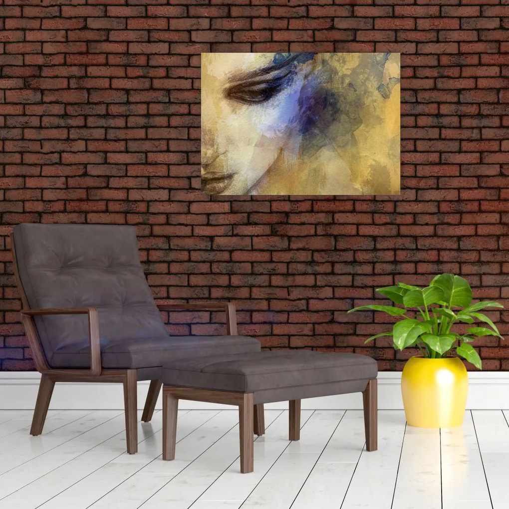Obraz - Portret kobiety, rysunek (70x50 cm)
