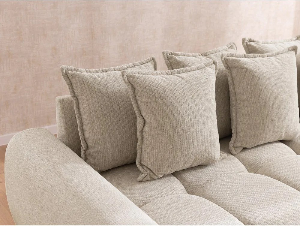 Beżowy narożnik (lewostronny/z szezlongiem) Albane – Ropez