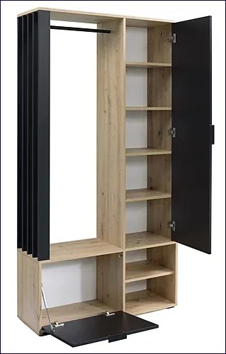 Garderoba z lustrem - Barton - 2 kolory