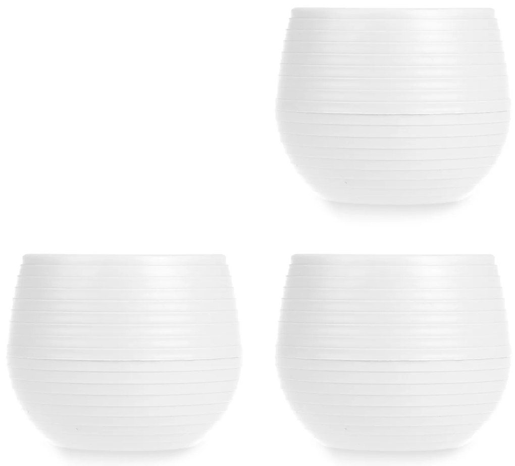 Doniczki samonawadniające, plastikowe, 3 sztuki, Ø 6 cm