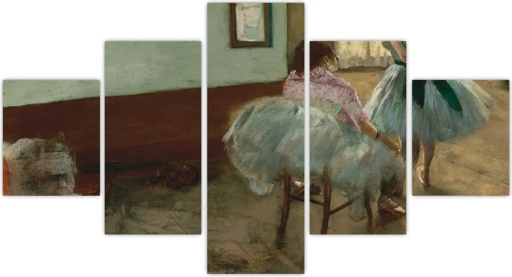 Obraz - Edgar Degas, The Dance Lesson, reprodukcje (125x70 cm)