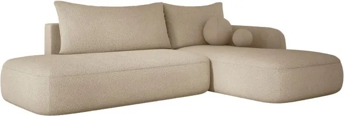 Narożnik wolnostojący BABU układ L Prawy Tkanina NOWORNEVER 06