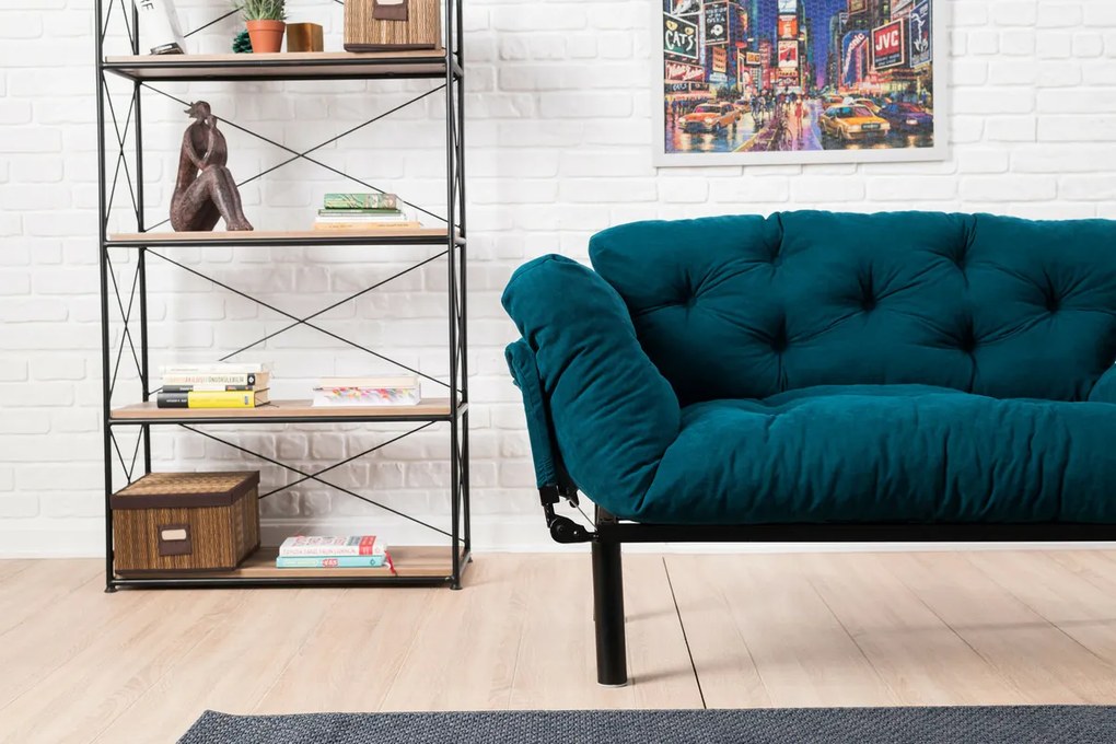 Rozkładana sofa Nitta Petrol Blue