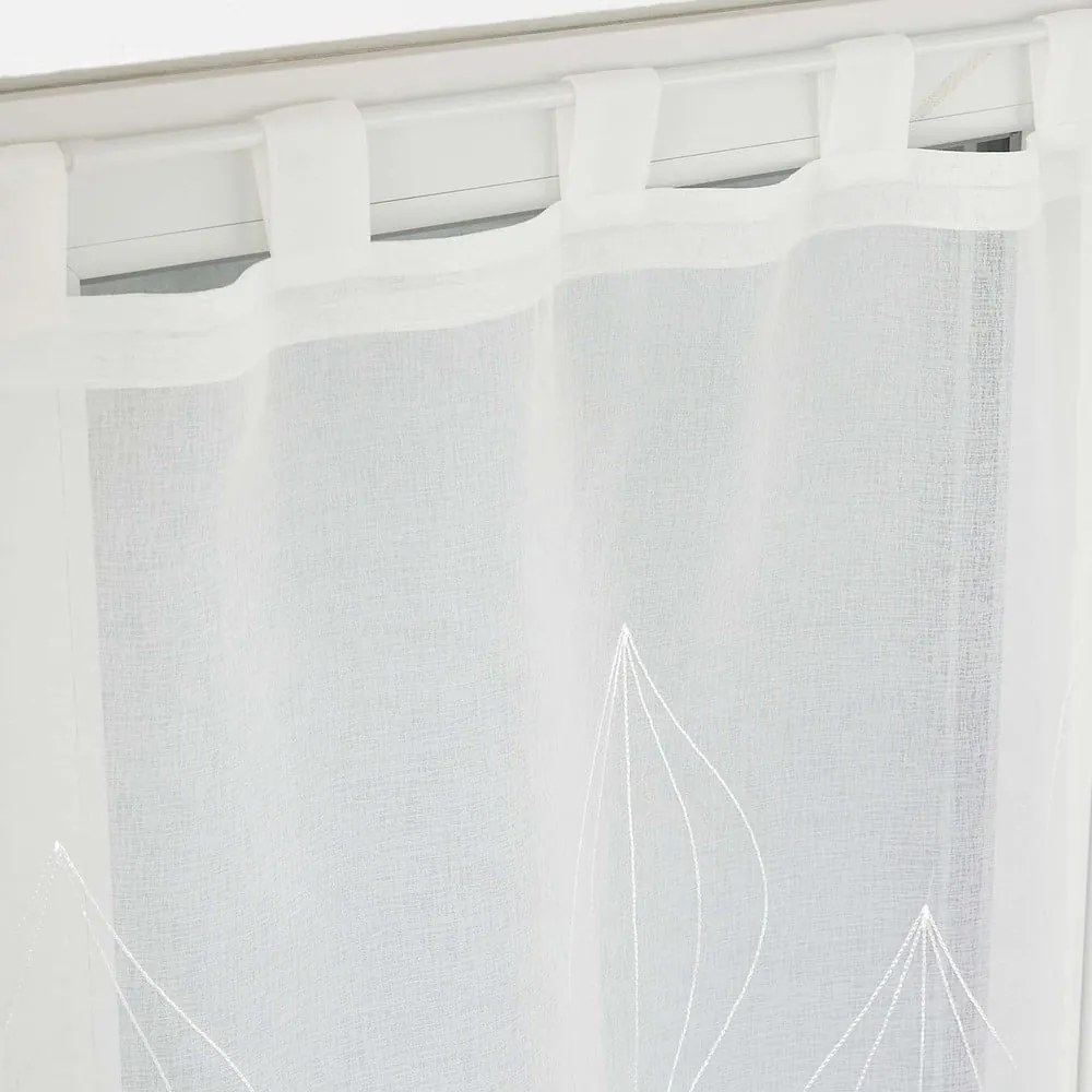 Białe firanki z woalu zestaw 2 szt. 60x90 cm Galactee – douceur d'intérieur