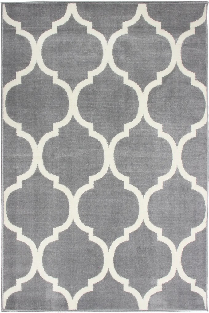 Dywan Country Toledo Koniczynka Szara 080x150 Prostokąt