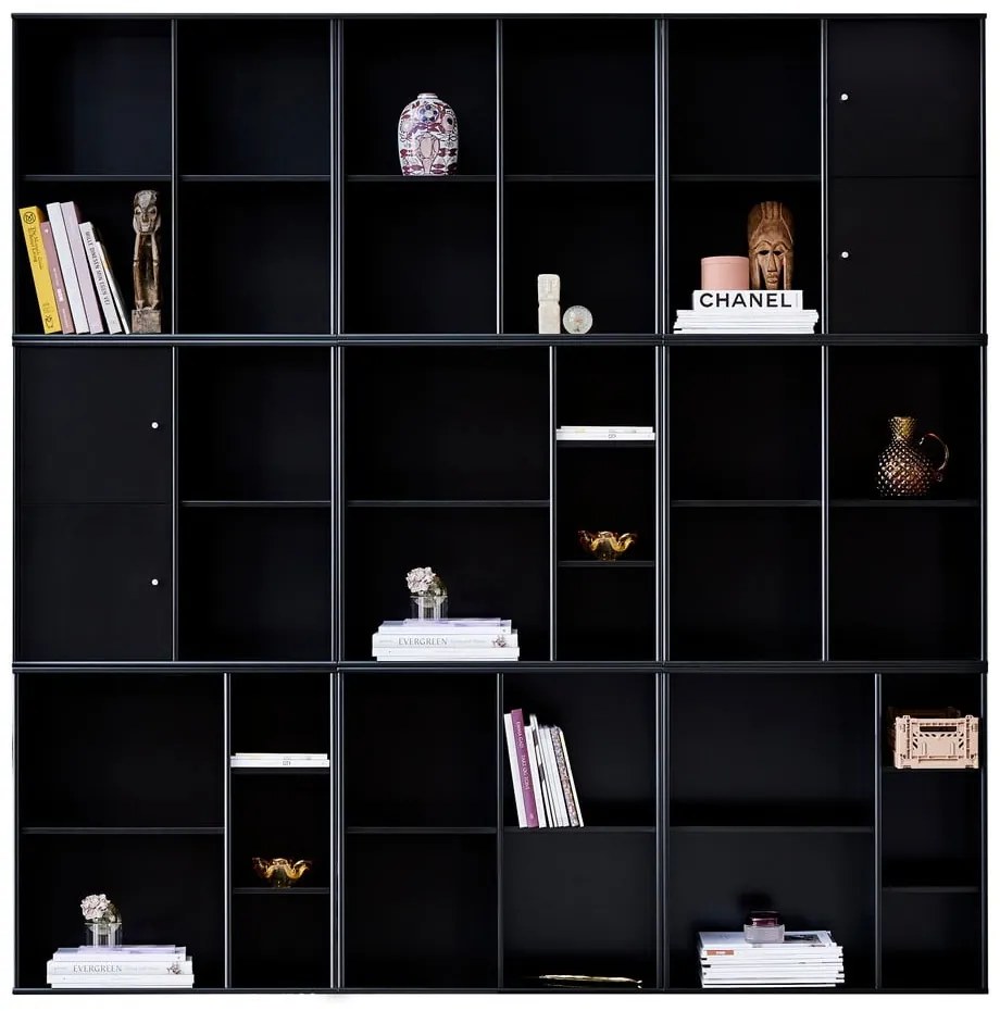 Czarny modułowy system półek 68,5x69 cm Mistral Kubus – Hammel Furniture