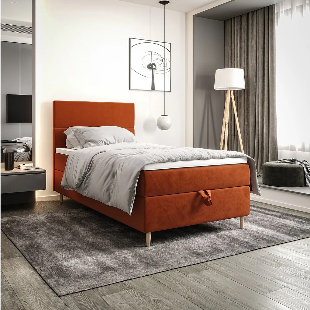 Łóżko kontynentalne FLO 90x200 Itaka 01