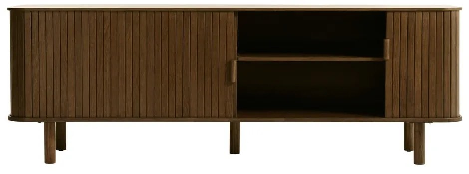 Brązowa szafka pod TV w dekorze dębu 56x160 cm Cavo – Unique Furniture