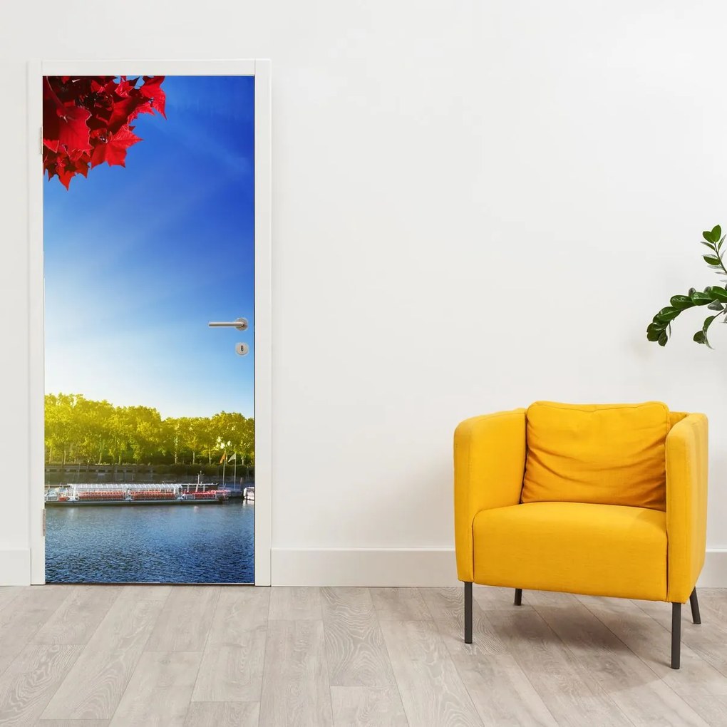 Fototapeta na drzwi - Jesień w Paryżu (95x205cm)