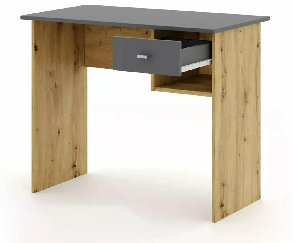 Biurko B-011 dąb artisan/antracyt SIGNAL