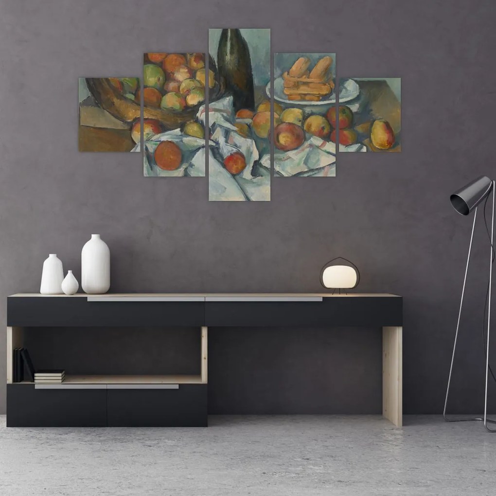 Obraz - Paul Cezanne, The Basket of Apples, reprodukcje (125x70 cm)