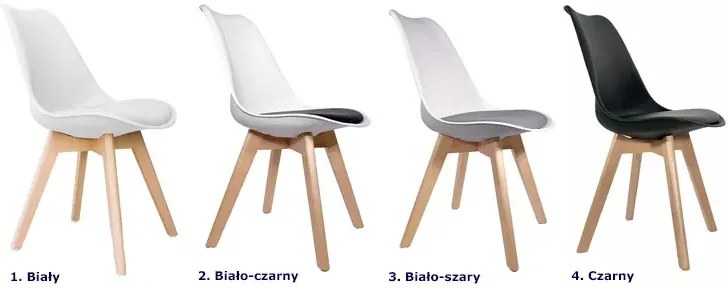 Białe krzesło skandynawskie M9-K32