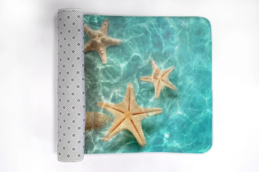 Antypoślizgowy dywanik łazienkowy Antypoślizgowy dywanik łazienkowy Rozgwiazdy