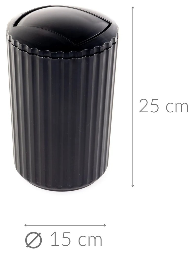 Kosz łazienkowy na śmieci, Swing Bin, 3l