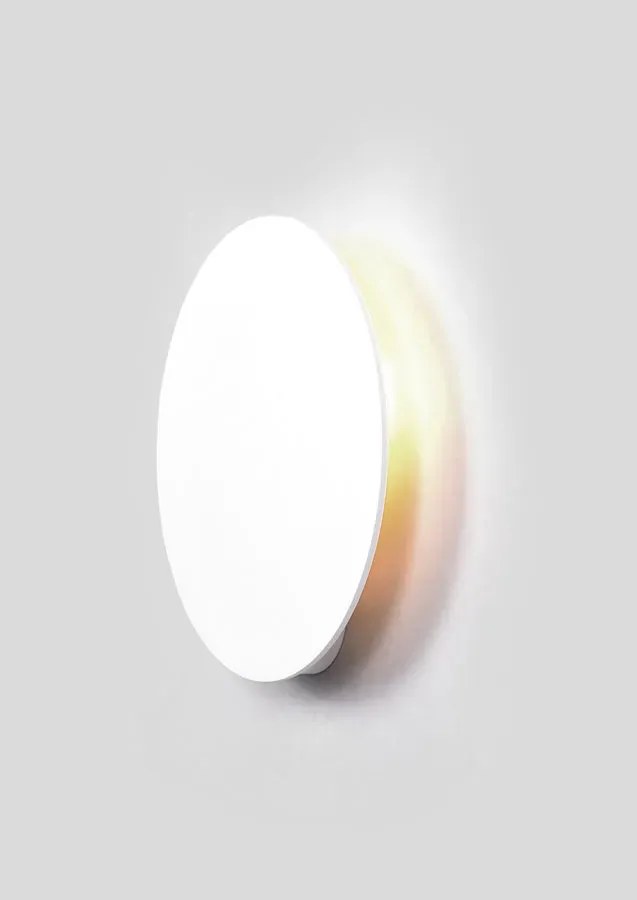 Biały okrągły metalowy kinkiet 20 cm A476 K1-A14