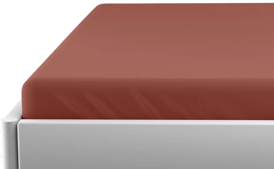 PrzytulneMieszkanie.pl Prześcieradło jersey do dziecięcego łóżeczka EXCLUSIVE 70x140 cm brązowe