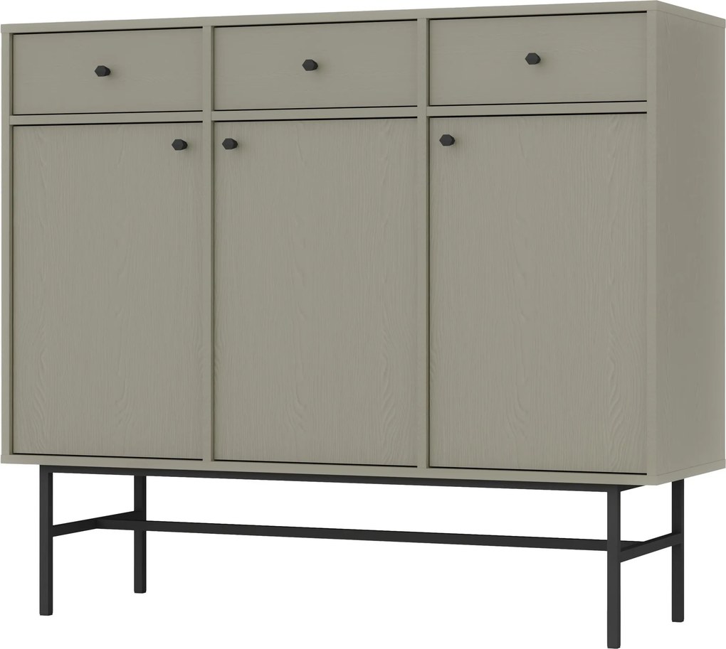 Komoda TORINO 125 cm do Salonu Sypialni Odcienie zieleni