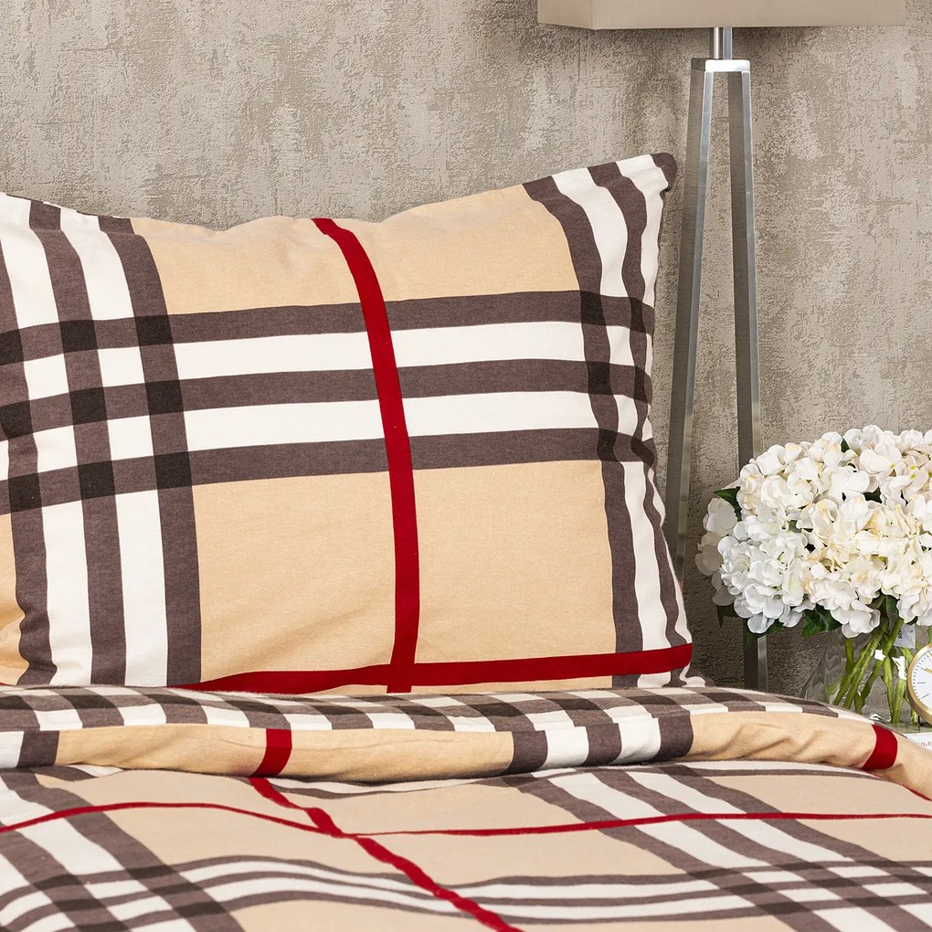 4Home Pościel flanelowa Kostka, 160 x 200 cm, 70 x 80 cm