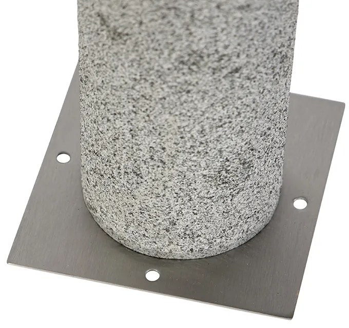 Nowoczesna lampa podłogowa zewnętrzna granitowa 40 cm - Happy