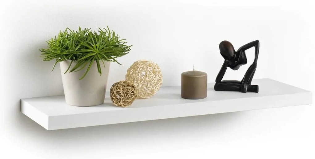 Półka wisząca na ścianę z MDF, dł. 75 cm
