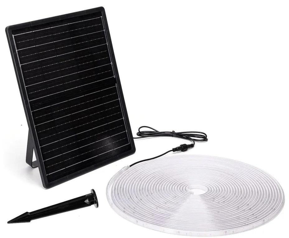 Aigostar - LED Ściemnialna taśma solarna LED/20W/3,2V 20 m 2700K IP65 + pilot