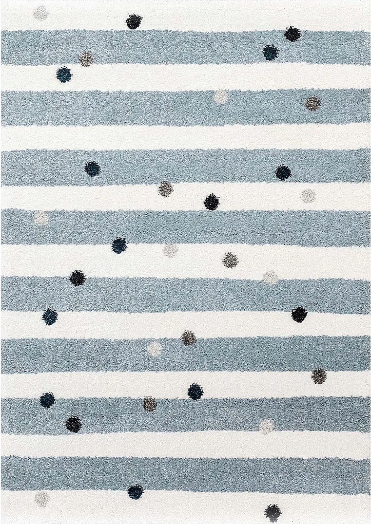 Dywan Stripes and Dots blue 160x230cm