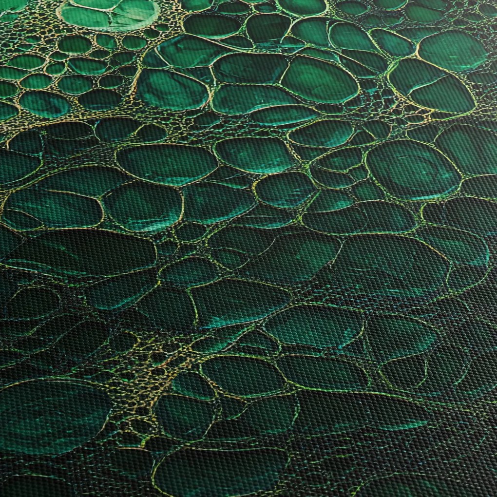 Obraz - Zielony mikroskopowy obraz (125x70 cm)