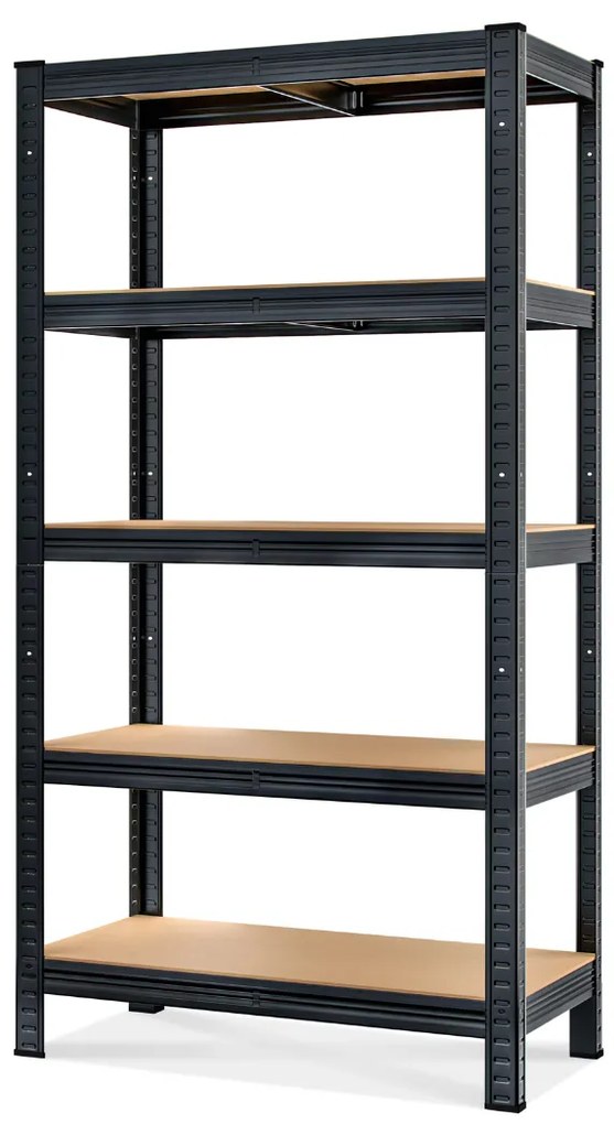 Regał o dużej nośności HEAVY, maks. 875kg, 90x40x180cm, czarny Jurhan