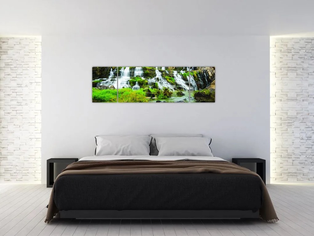Obraz - wodospady (170x50 cm)