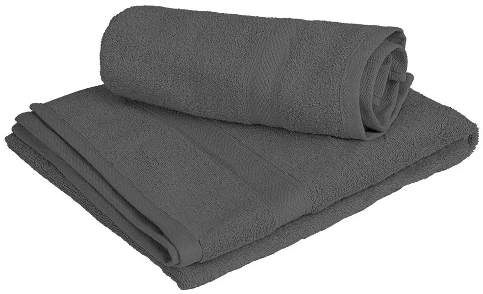 1x Ręcznik kąpielowy CLARYSSE ELEGANCE 70x140 cm + 1x ręcznik CLARYSSE 60x110 cm 100% bawełna, szary