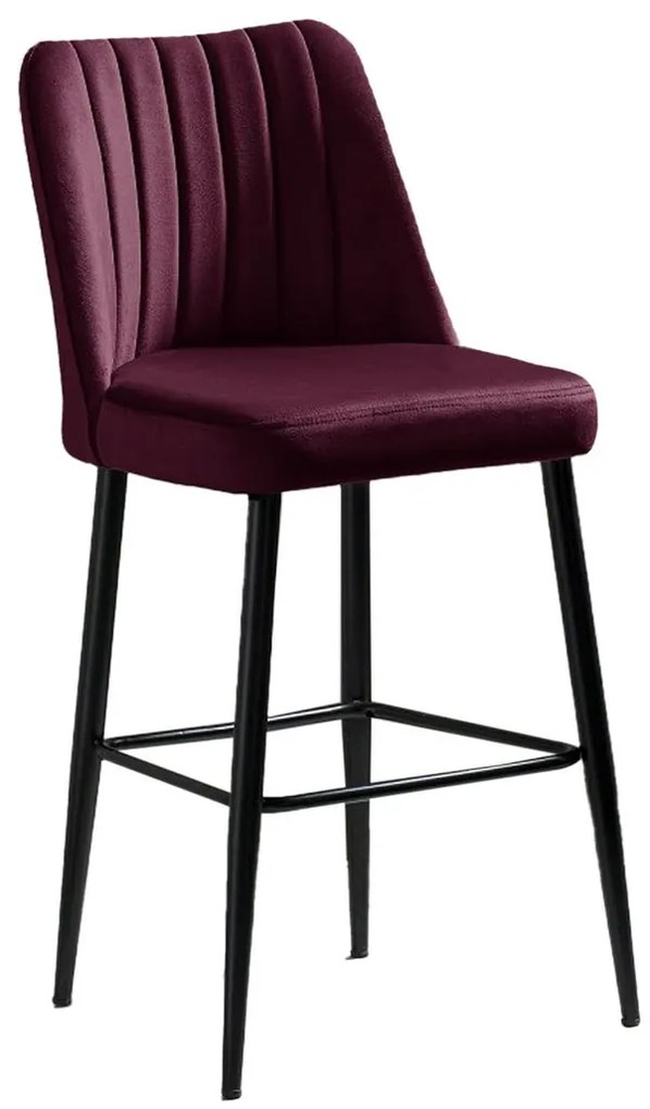Zestaw krzeseł barowych Vento Claret Red, 2 szt., 2 szt.