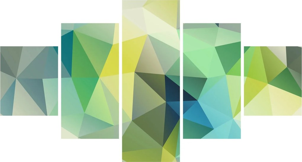 Obraz abstrakcji geometrycznej (125x70 cm)