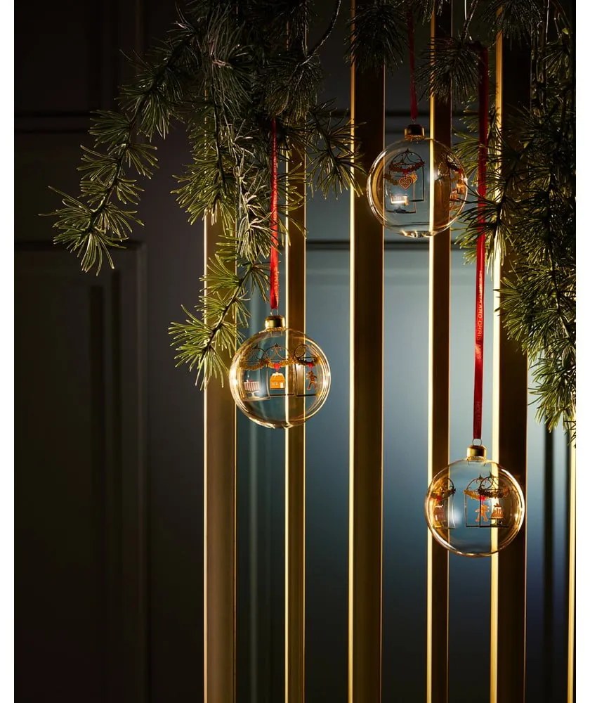 Szklana ręcznie dmuchana bombka ø 8 cm Annual Christmas Bauble – Holmegaard