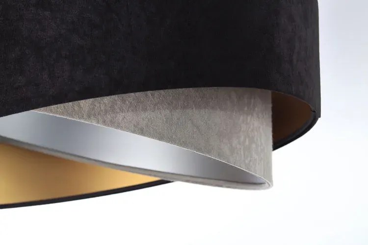 Czarno-szara asymetryczna lampa wisząca - 6X EX992 W1-L85
