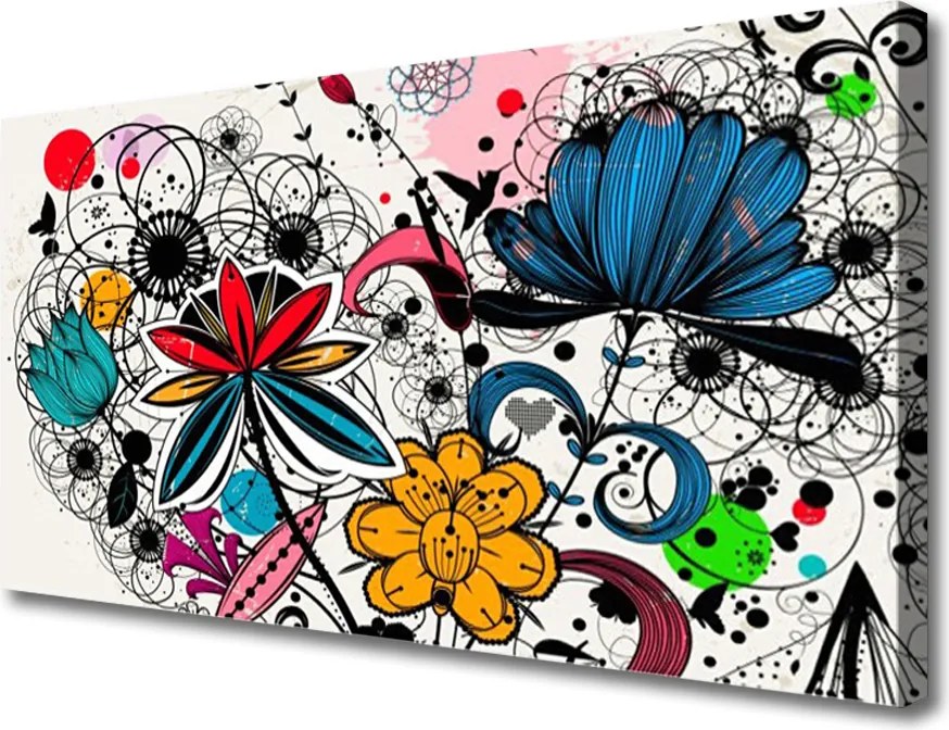 Obraz na płótnie Dynamiczna Kompozycja Kolorów